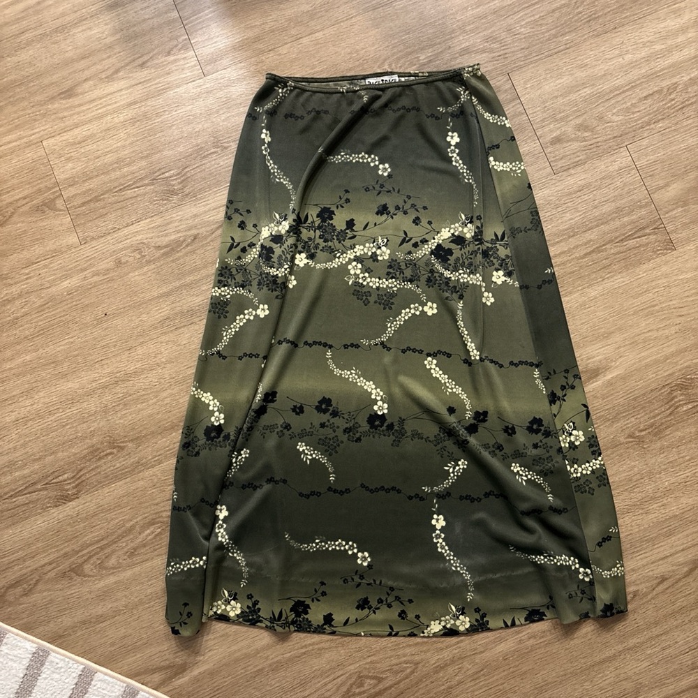 Floral Green Skirt